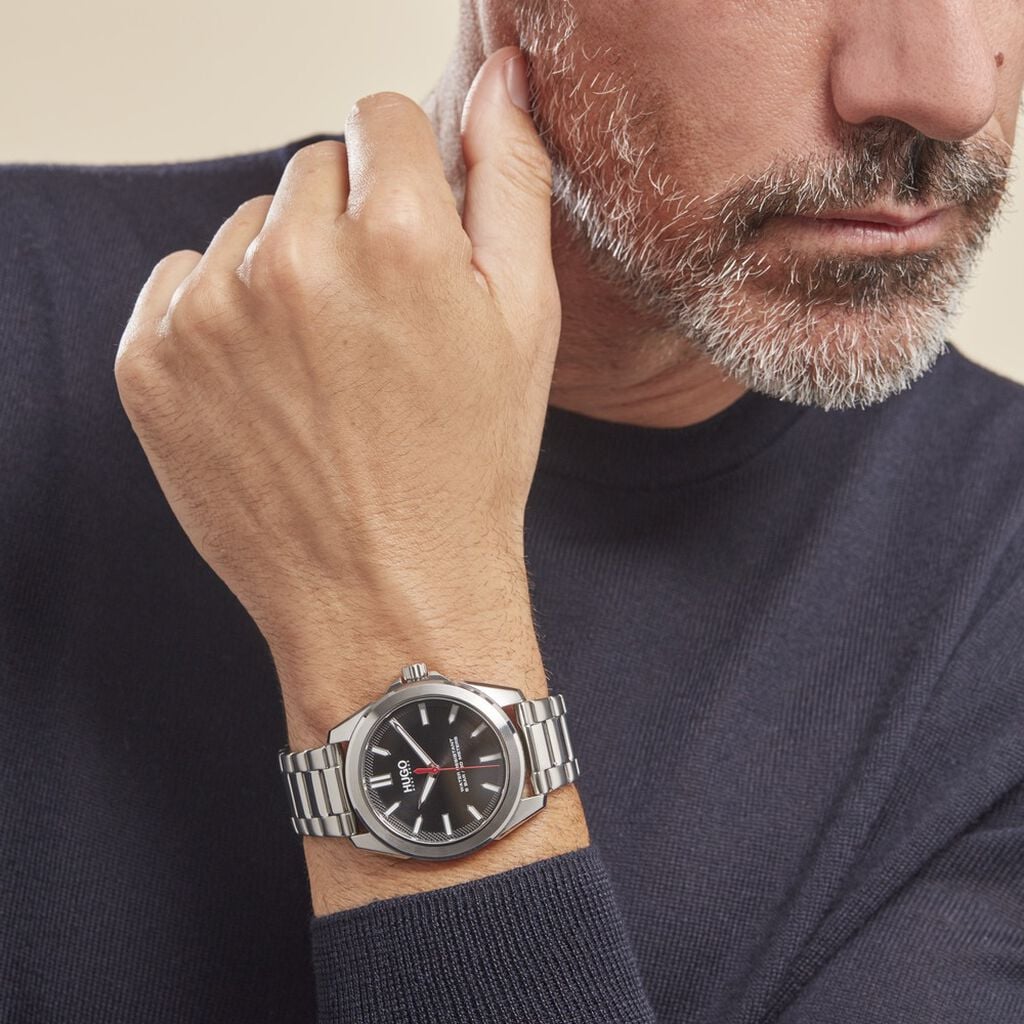 Montre Hugo Adventure Noir - Montres Homme | Histoire d&rsquo;Or