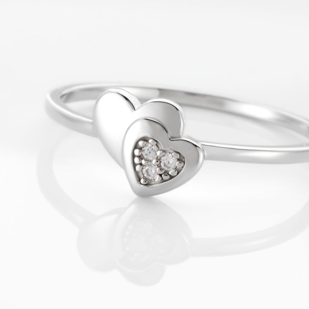 Bague Dounyo Argent Oxyde De Zirconium - Bagues avec pierre Femme | Histoire d’Or