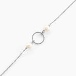 Bracelet Oria Argent Blanc Pierre De Synthese - Bracelets Femme | Histoire d&rsquo;Or