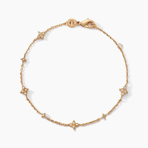 Bracelet Ziha Plaqu&eacute; Or Jaune Oxyde De Zirconium - Bracelets Femme | Histoire d&rsquo;Or