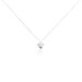 Collier Coeur Serti Clos Or Blanc Oxyde De Zirconium - Colliers Coeur Femme | Histoire d’Or