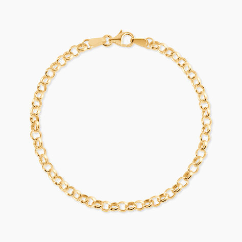 Bracelet Elviaae Maille Jaseron Or Jaune - Bracelets cha&icirc;ne Femme | Histoire d&rsquo;Or
