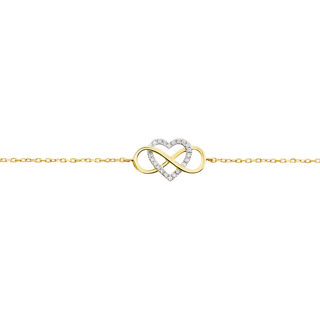 Bracelet Lacey Or Bicolore Oxyde De Zirconium - Bracelets Femme | Histoire d’Or