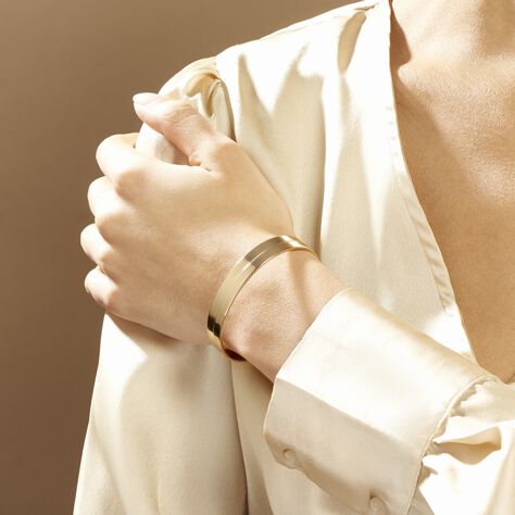 Bracelet Jonc Jeanne-lise Plaqué Or Jaune - Bracelets fantaisie Femme | Histoire d’Or