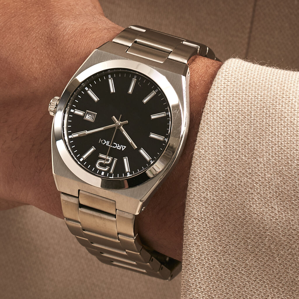 Montre Arctik Onde Noir - Montres Homme | Histoire d’Or