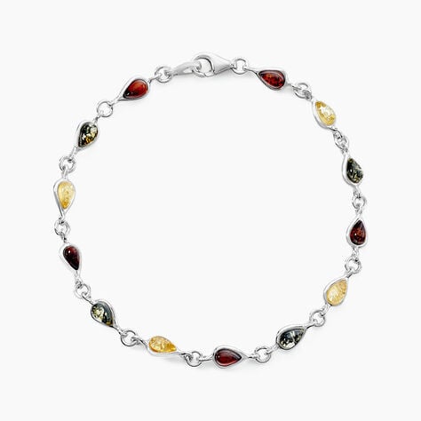 Bracelet Argent Blanc Weronika Ambre - Bracelets Femme | Histoire d&rsquo;Or