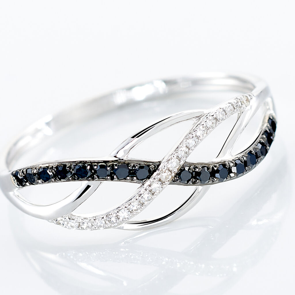 Bague Amara Or Blanc Diamant - Bagues avec pierre Femme | Histoire d’Or