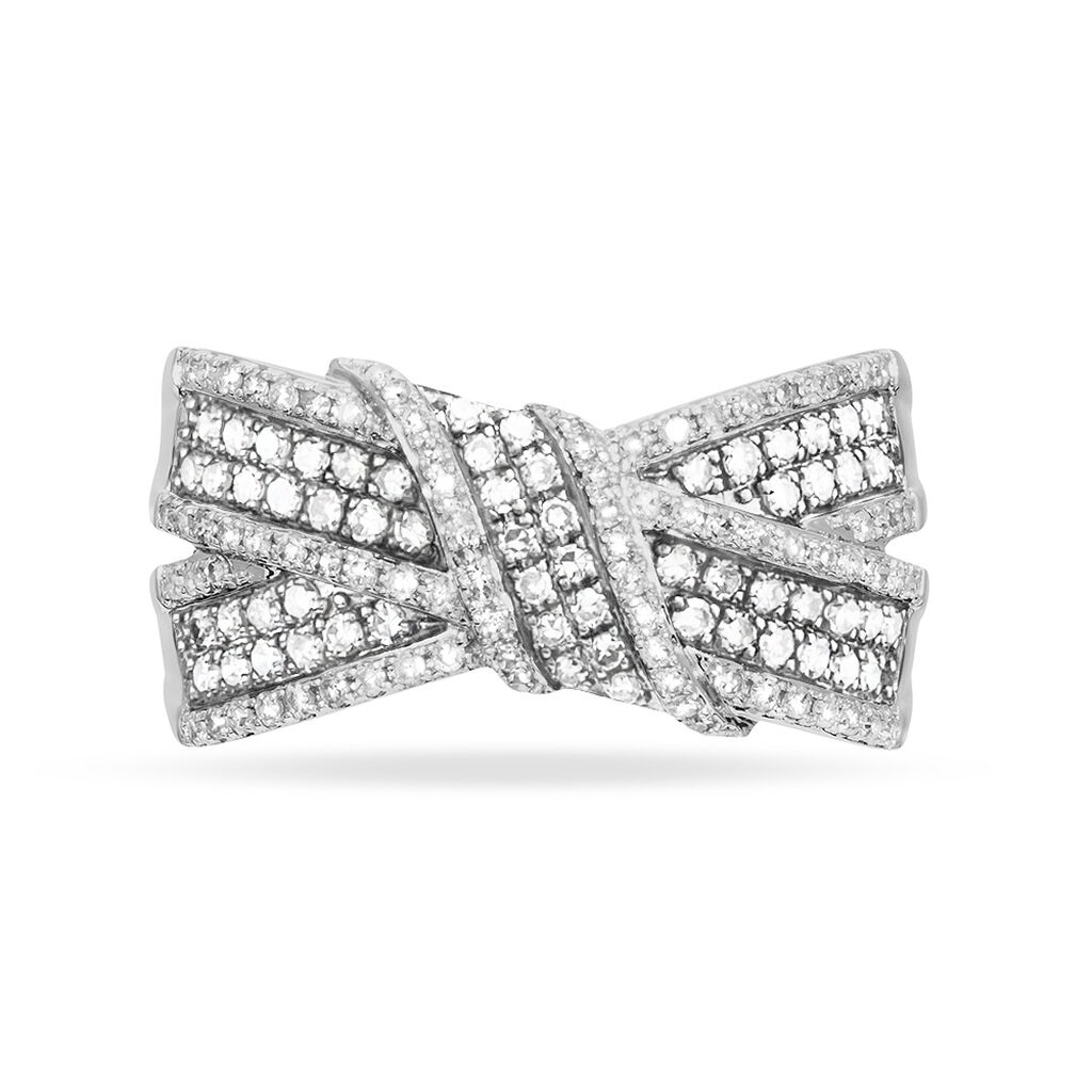 Bague Agnes Or Blanc Diamant - Bagues avec pierre Femme | Histoire d’Or