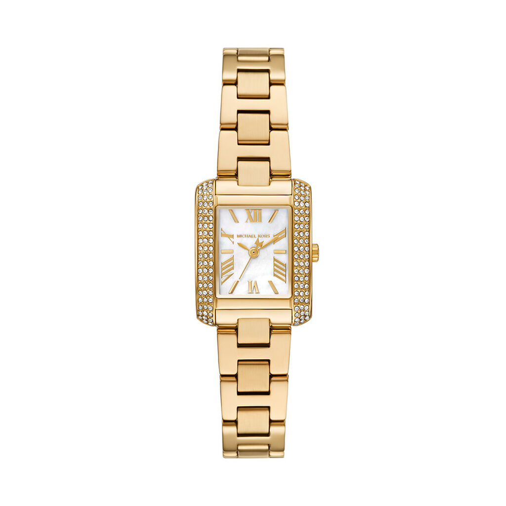 Montre Michael Kors Petite Emery Nacre Blanche - Id&eacute;es cadeaux Femme | Histoire d&rsquo;Or