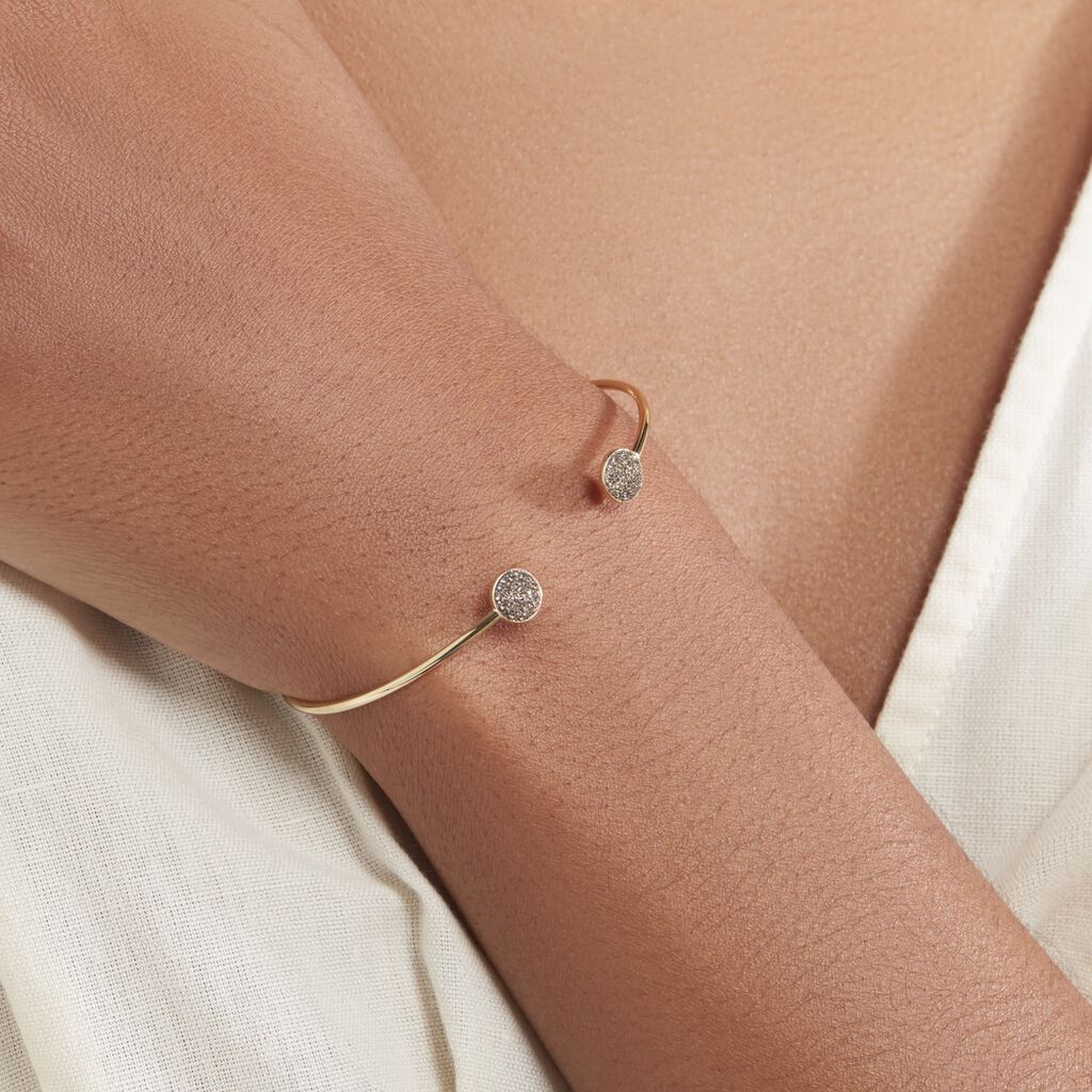 Bracelet Jonc Eryne Or Jaune - Bracelets joncs Femme | Histoire d’Or