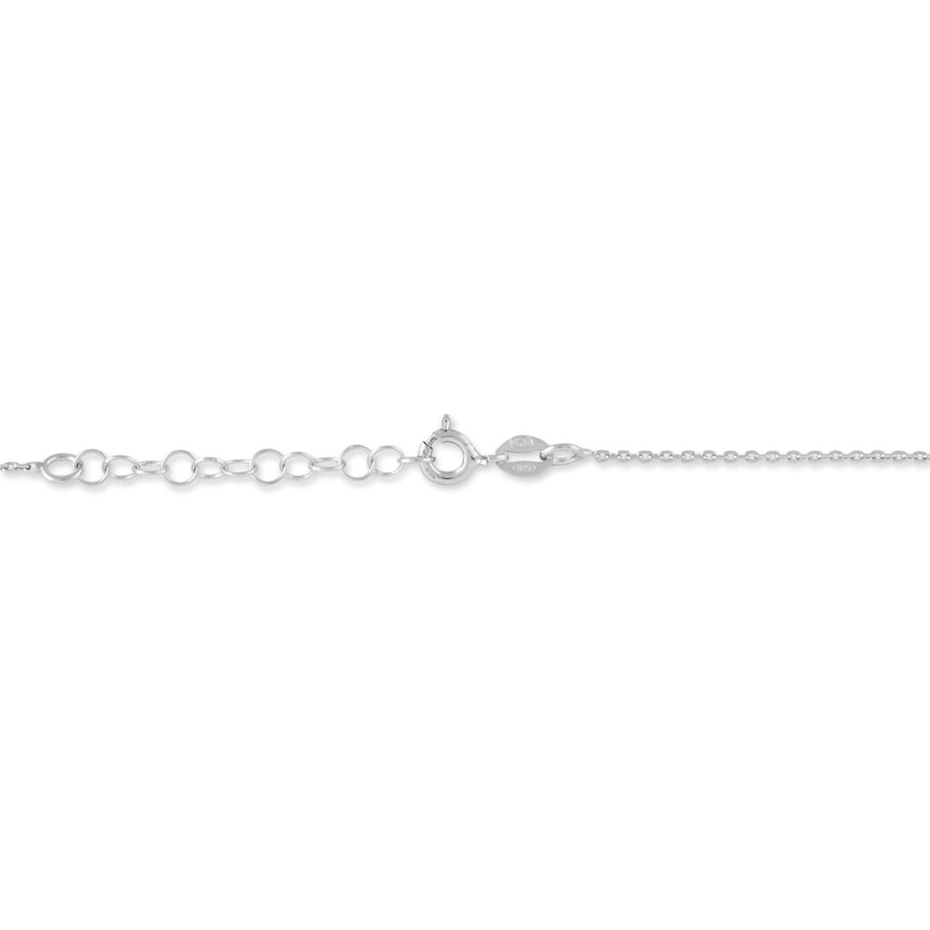 Collier Argent Blanc Sharla - F&ecirc;te des m&egrave;res Femme | Histoire d&rsquo;Or