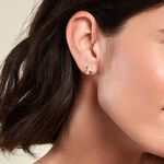 Boucles D'oreilles Puces Arika Argent Blanc Oxyde De Zirconium - Boucles d'oreilles fantaisie Femme | Histoire d&rsquo;Or