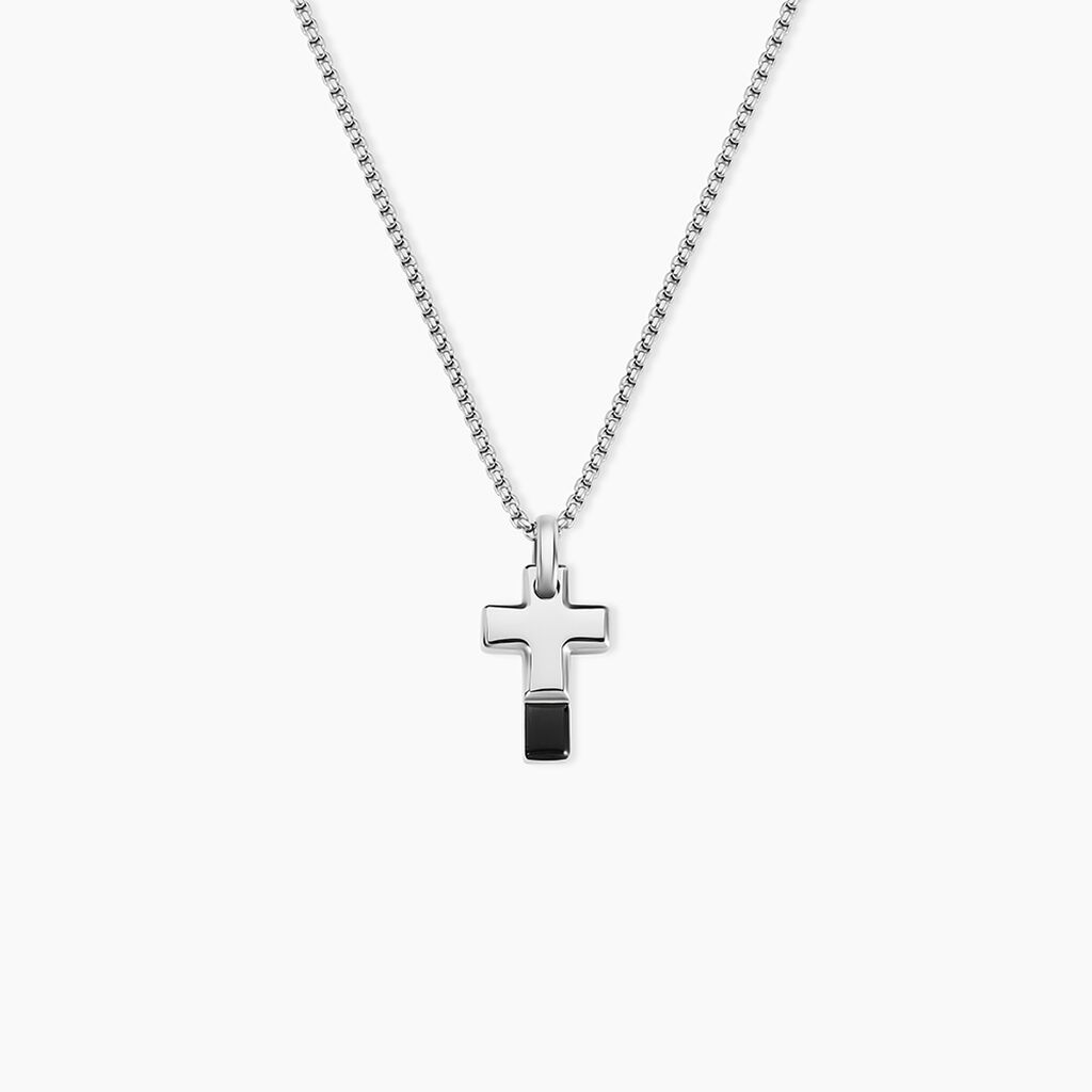 Collier Celian Acier Bicolore - Colliers fantaisie Homme | Histoire d&rsquo;Or