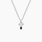 Collier Eclipse Acier Bicolore - Colliers fantaisie Homme | Histoire d&rsquo;Or