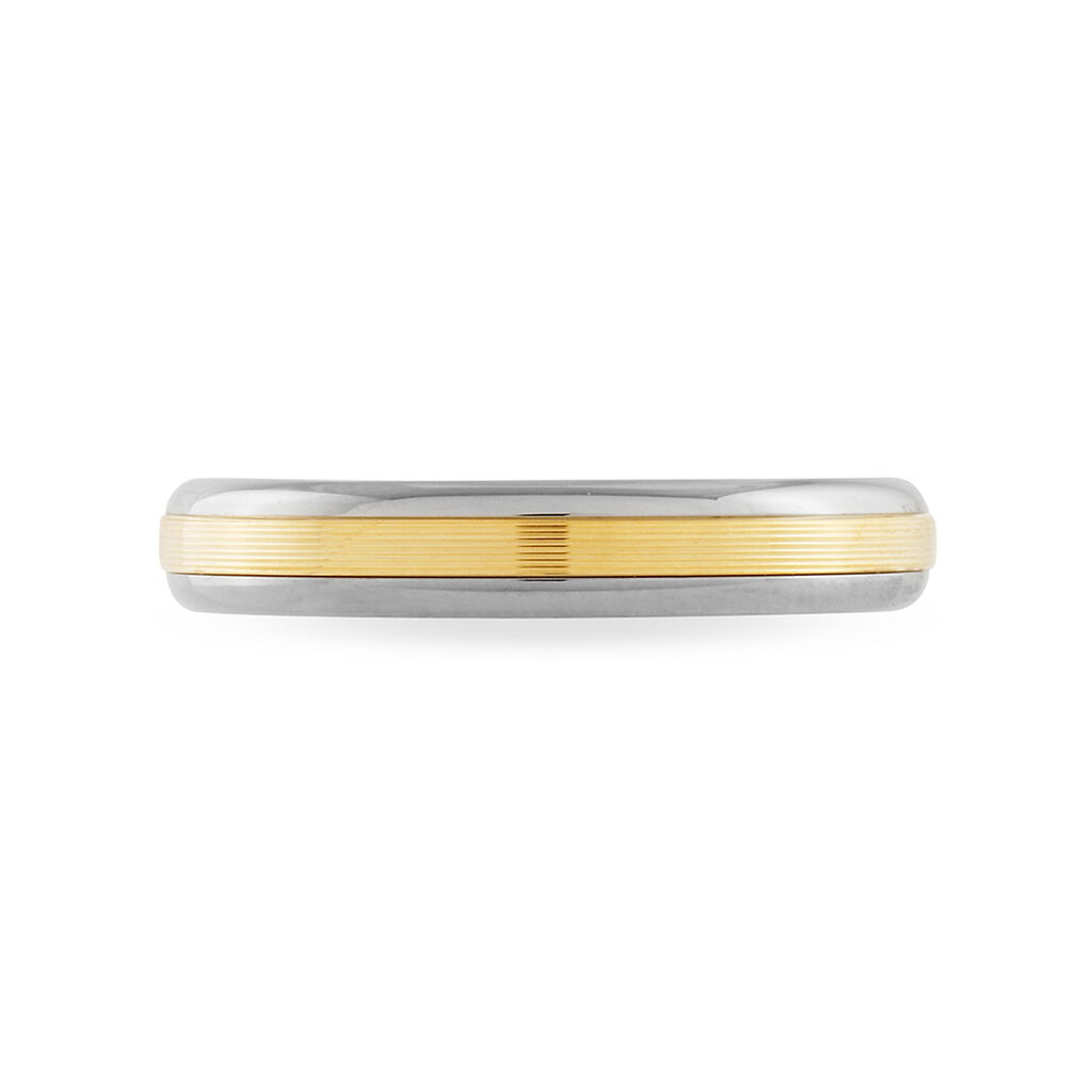 Alliance Len Ruban Plat Or Bicolore - Alliances Unisex | Histoire d’Or
