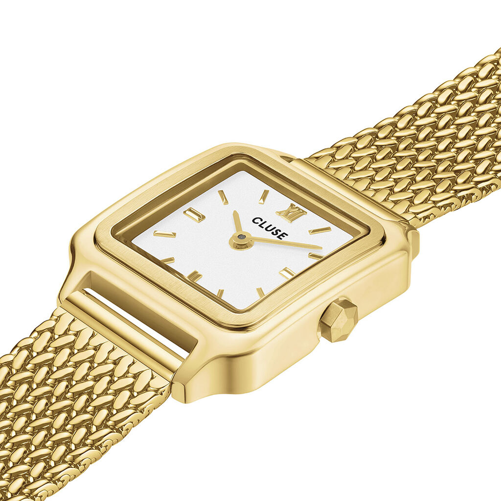Montre Cluse Gracieuse Mini Blanc - F&ecirc;te des m&egrave;res Femme | Histoire d&rsquo;Or