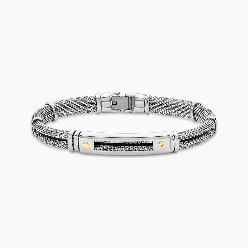 Bracelet Jourdan Neylahae Acier Blanc - Bracelets Homme | Histoire d&rsquo;Or