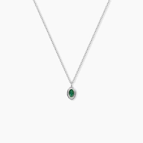 Collier Tanzania Argent Blanc Aventurine - Colliers fantaisie Femme | Histoire d&rsquo;Or