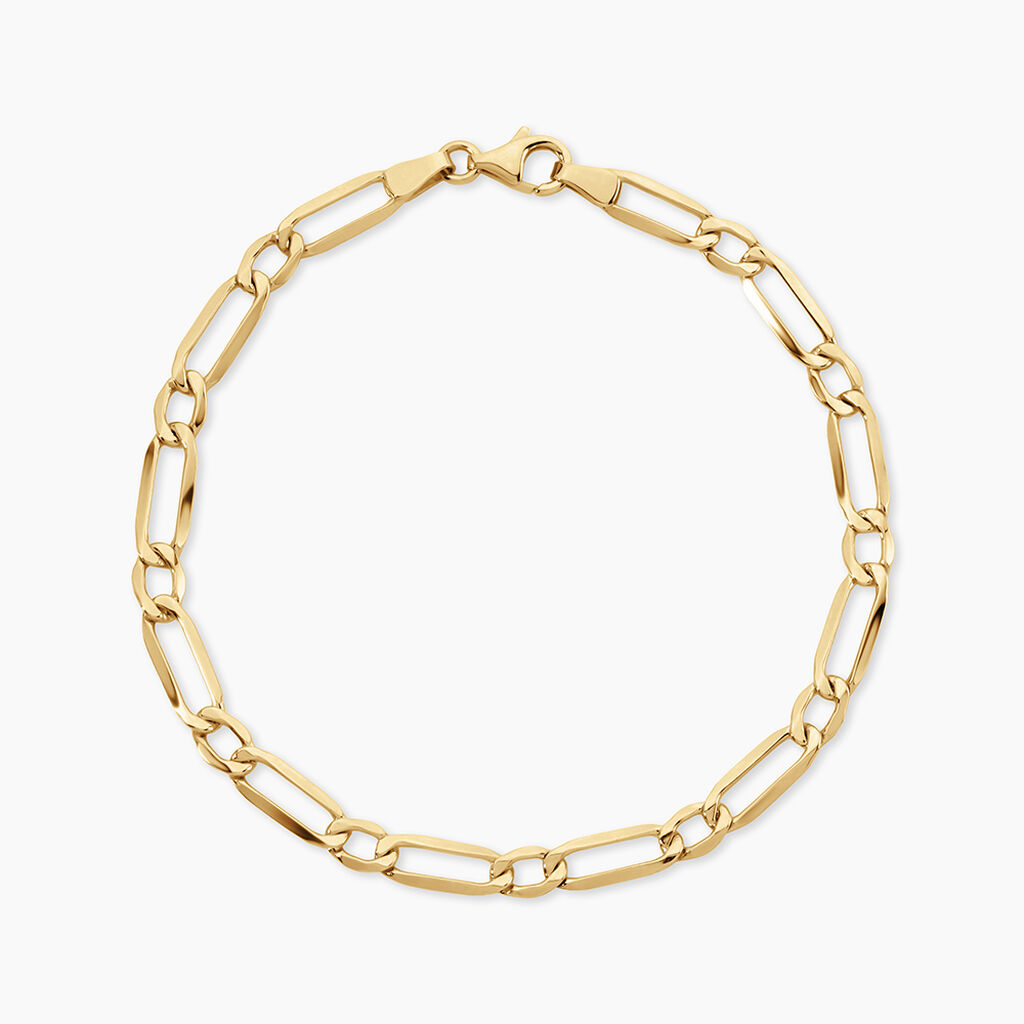 Bracelet Ophelio Argent Dor&eacute; A L'Or 750/1000 - Bijoux sans pierre Femme | Histoire d&rsquo;Or