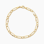 Bracelet Ophelio Argent Dor&eacute; A L'Or 750/1000 - Bijoux sans pierre Femme | Histoire d&rsquo;Or