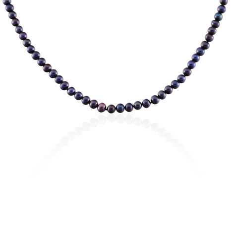 Collier Noire Or Jaune Perle De Culture - Colliers Femme | Histoire d’Or