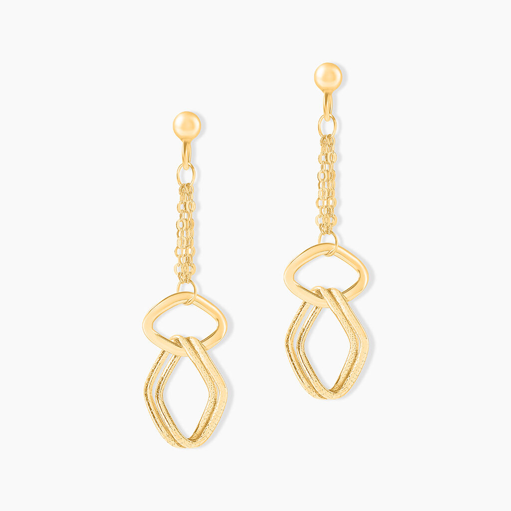 Boucles D'oreilles Pendantes Blinda Or Jaune - Boucles d'oreilles pendantes Femme | Histoire d&rsquo;Or