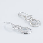 Boucles D'oreilles Pendantes Greta Argent Blanc - Boucles d'oreilles fantaisie Femme | Histoire d&rsquo;Or