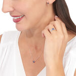 Boucles D'oreilles Puces Kate Or Blanc Saphir - Clous d'oreilles Femme | Histoire d&rsquo;Or