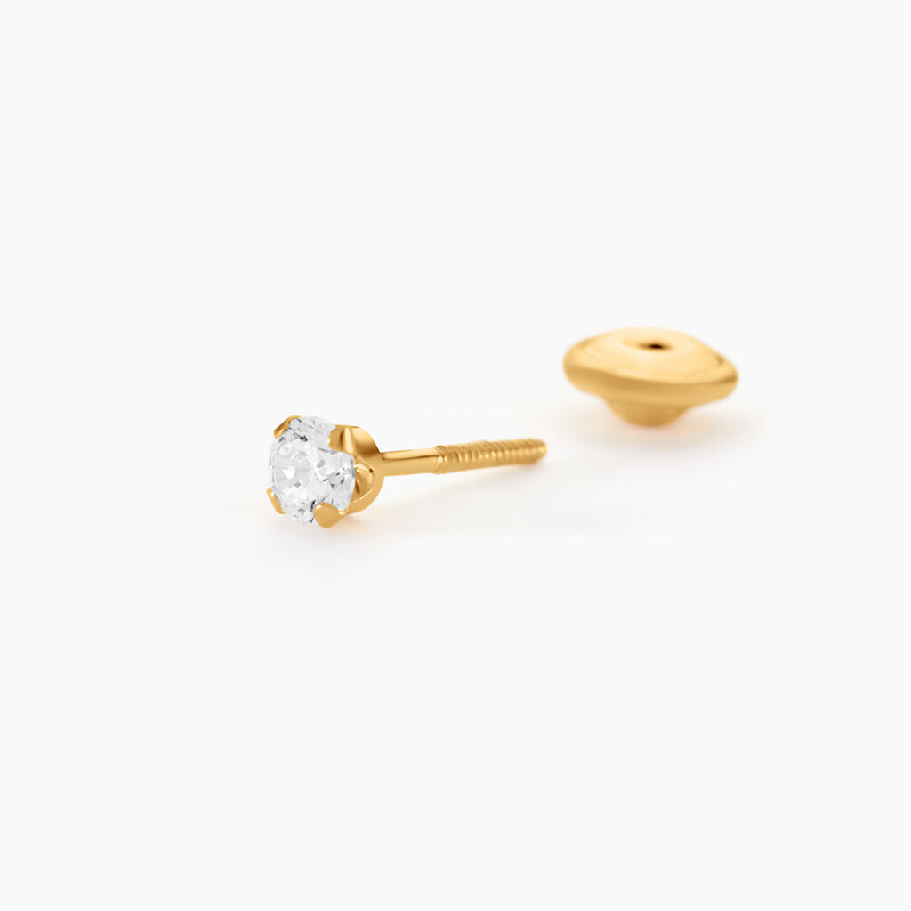 Boucles D'oreilles Barrettes Youssa Barrettes 5 Or Jaune Oxydes - Boucles d'oreilles pendantes Femme | Histoire d’Or