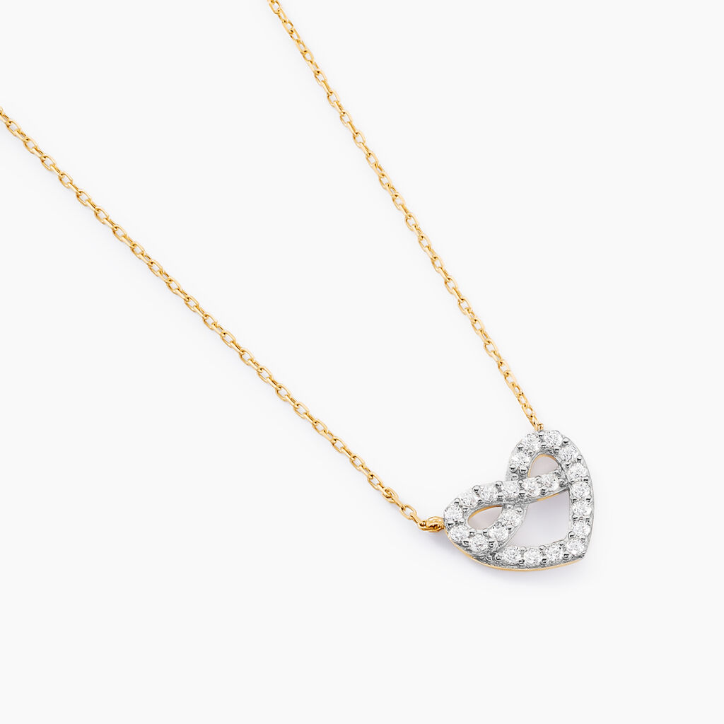 Collier Gwenneth Or Jaune Oxyde De Zirconium - Colliers Femme | Histoire d&rsquo;Or