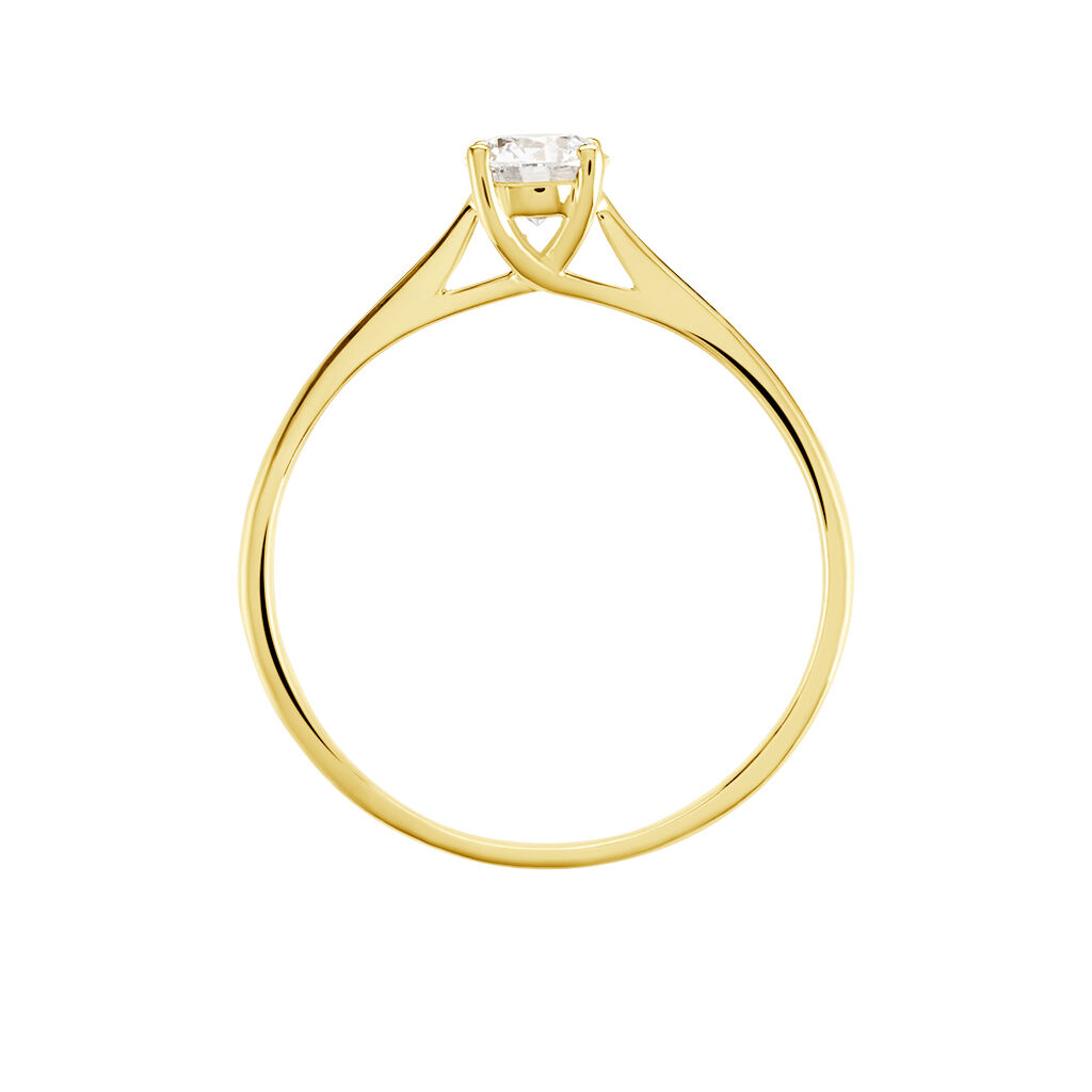 Bague Solitaire Aphrodite Or Jaune Diamant - Bagues solitaires Femme | Histoire d’Or
