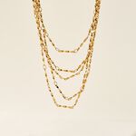 Collier Golden Liana Acier Jaune - Colliers fantaisie Femme | Histoire d&rsquo;Or