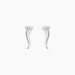 Boucles D'oreilles Puces Amalthee Argent Blanc Oxyde De Zirconium - Boucles d'oreilles fantaisie Femme | Histoire d&rsquo;Or