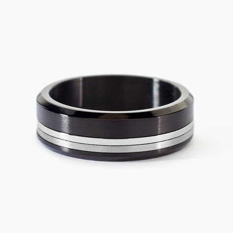 Bague Baldev Acier Bicolore - Bagues fantaisie Homme | Histoire d&rsquo;Or