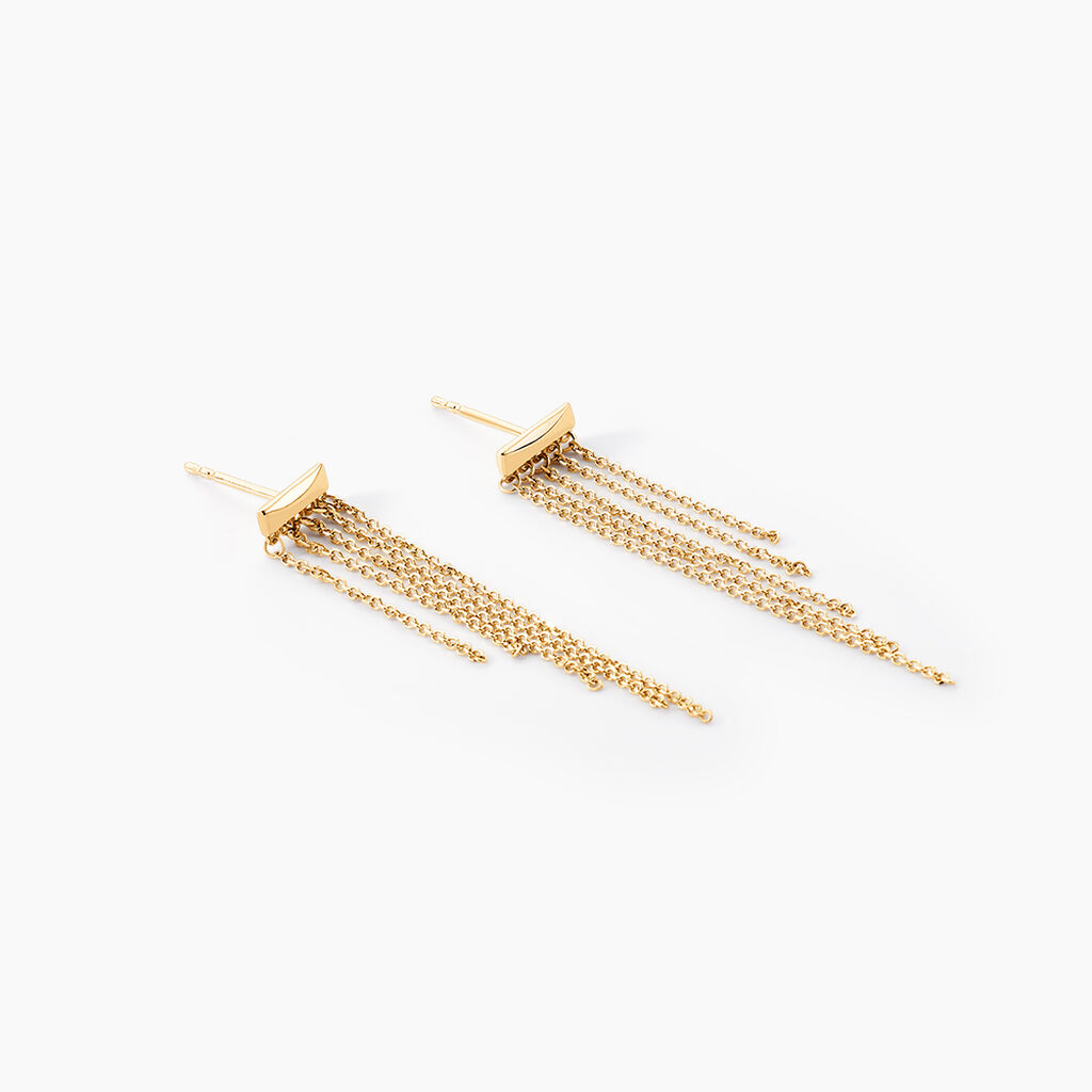 Boucles D'oreilles Pendantes Brin D'or Or Jaune - Boucles d'oreilles pendantes Femme | Histoire d’Or