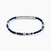 Bracelet Jourdan Arttu Acier Argenté Sodalite Agate - Bracelets chaîne Homme | Histoire d’Or