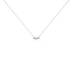 Collier Or Blanc Neely Diamants Synth&eacute;tiques - Colliers Femme | Histoire d&rsquo;Or