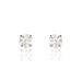 Boucles D'oreilles Puces Aphrodite Platine Blanc Diamant - Clous d'oreilles Homme | Histoire d’Or