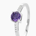 Bague Rio Argent Blanc Oxyde De Zirconium - Bagues solitaires Femme | Histoire d&rsquo;Or