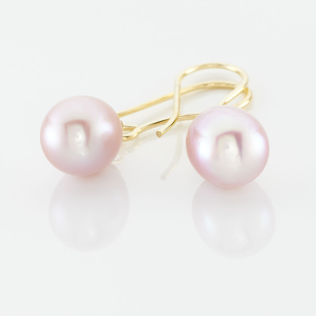 Boucles D'oreilles Pendantes Baroque Or Jaune Perle De Culture - Boucles d'oreilles pendantes Femme | Histoire d’Or