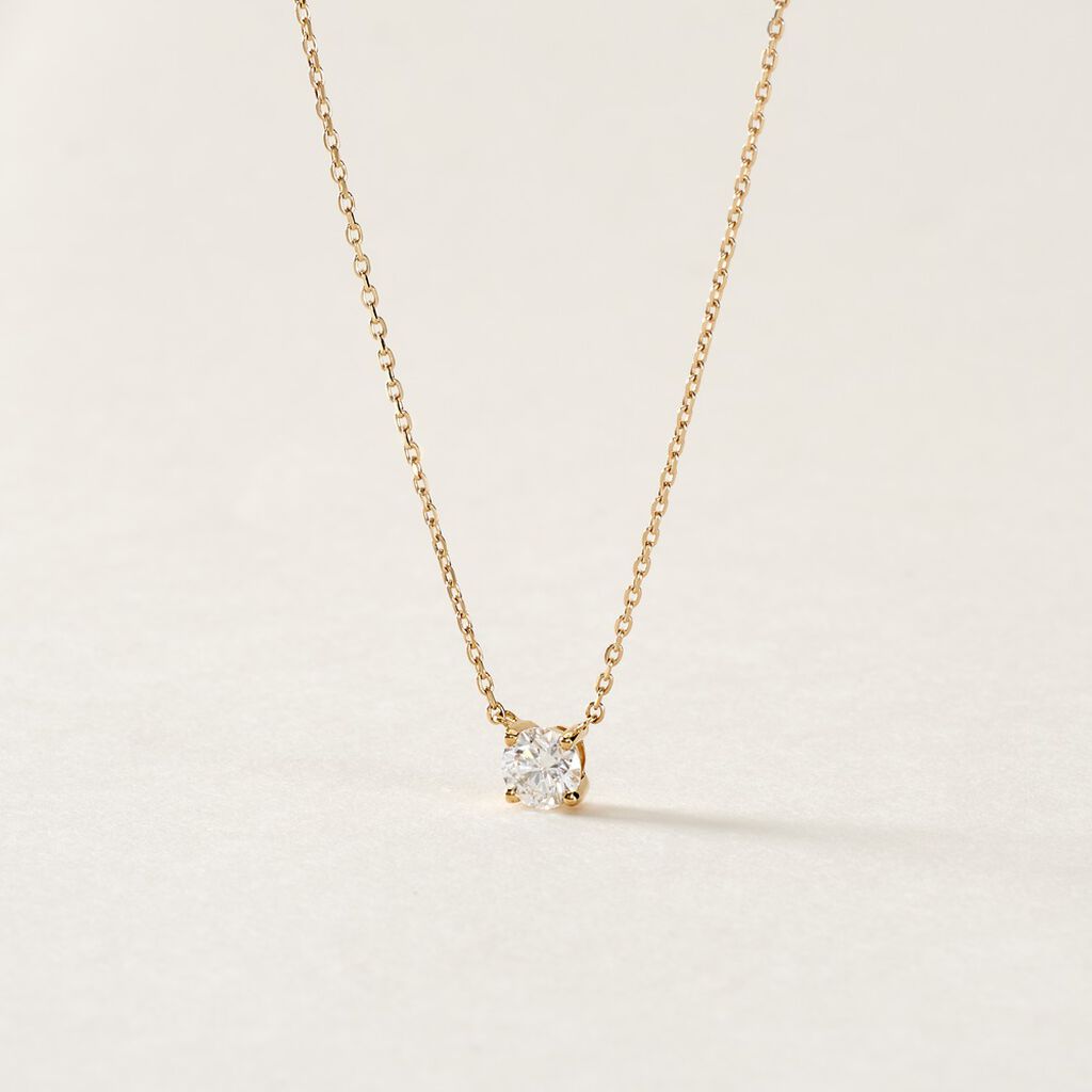 Collier Or Jaune Aphrodite Diamant - Colliers Femme | Histoire d’Or