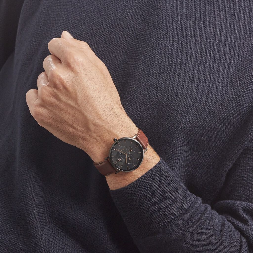 Montre Pierre Lannier Echo Noir - Montres Homme | Histoire d’Or