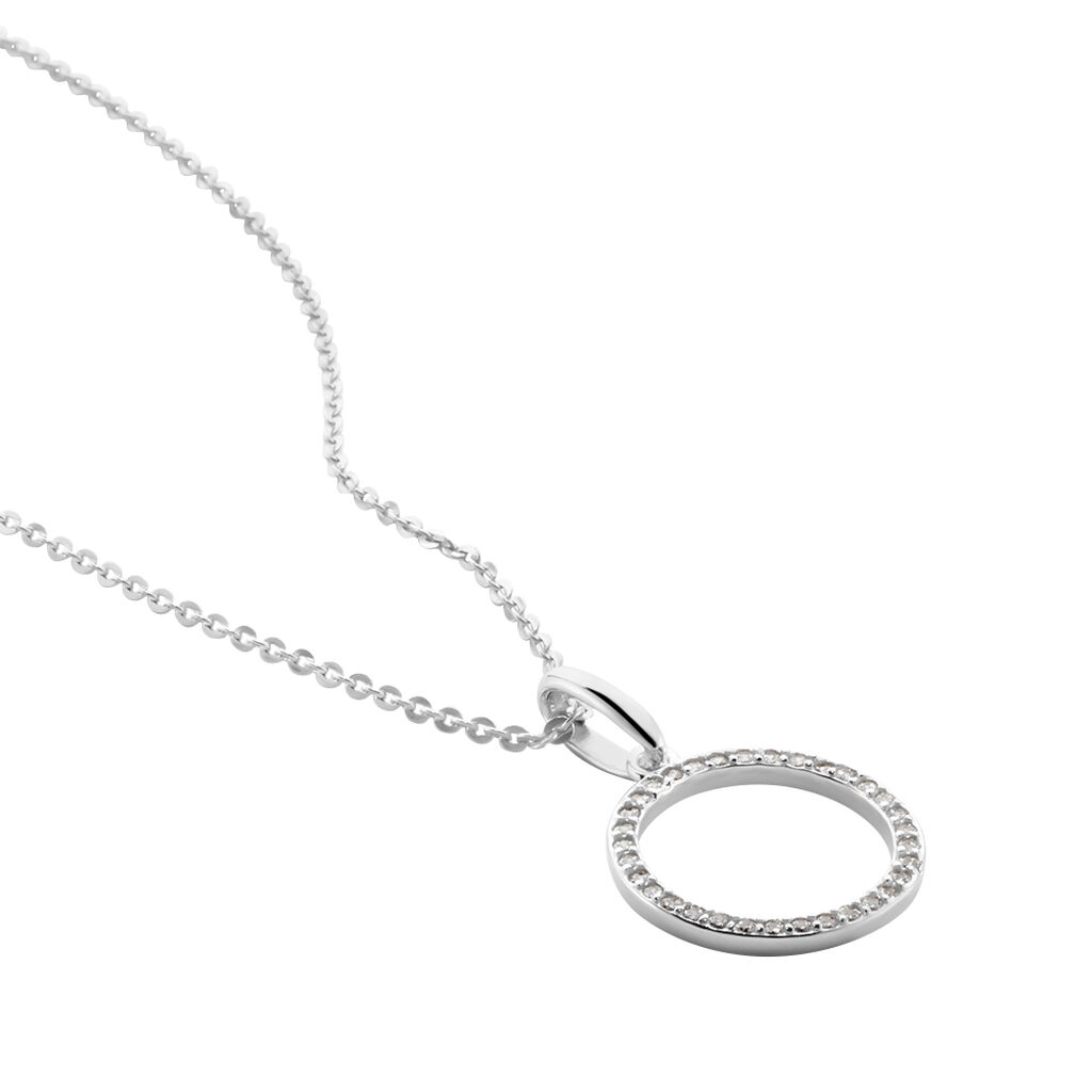 Collier Grâces Argent Blanc Oxyde De Zirconium - Colliers fantaisie Femme | Histoire d’Or