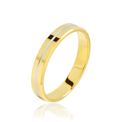 Alliance Liseret Ruban Plat Or Bicolore -  Unisex | Histoire d’Or