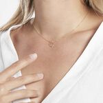 Pendentif Eudocie Coeur Strie Or Jaune - Pendentifs Femme | Histoire d&rsquo;Or