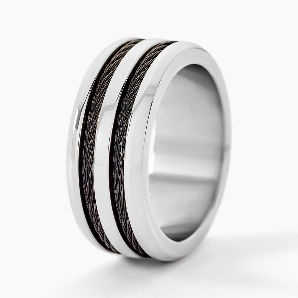Bagues acier hotsell homme