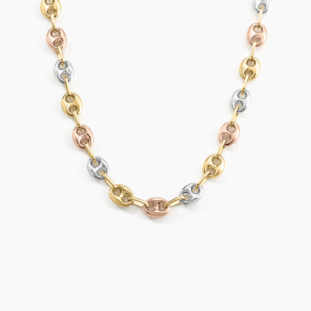 Collier Dami Or Tricolore - Chaines Homme | Histoire d’Or