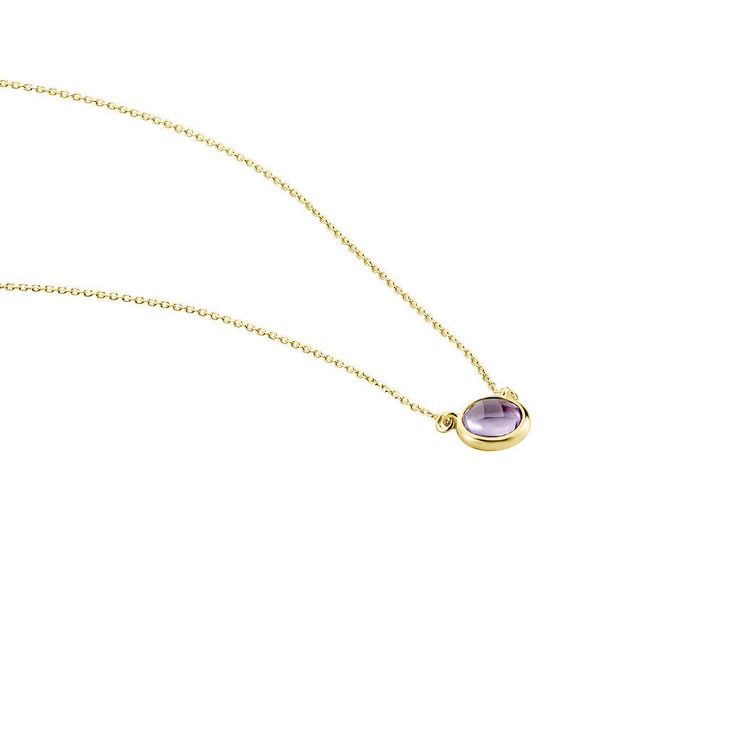 Collier Arenale Or Jaune Amethyste - Colliers Femme | Histoire d’Or