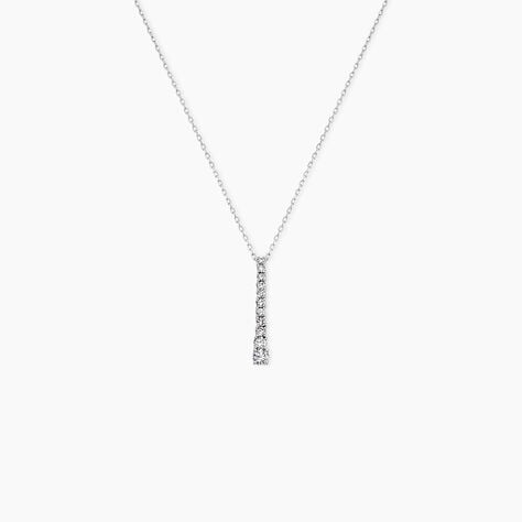 Collier Riviera Or Blanc Diamant - Colliers Femme | Histoire d&rsquo;Or