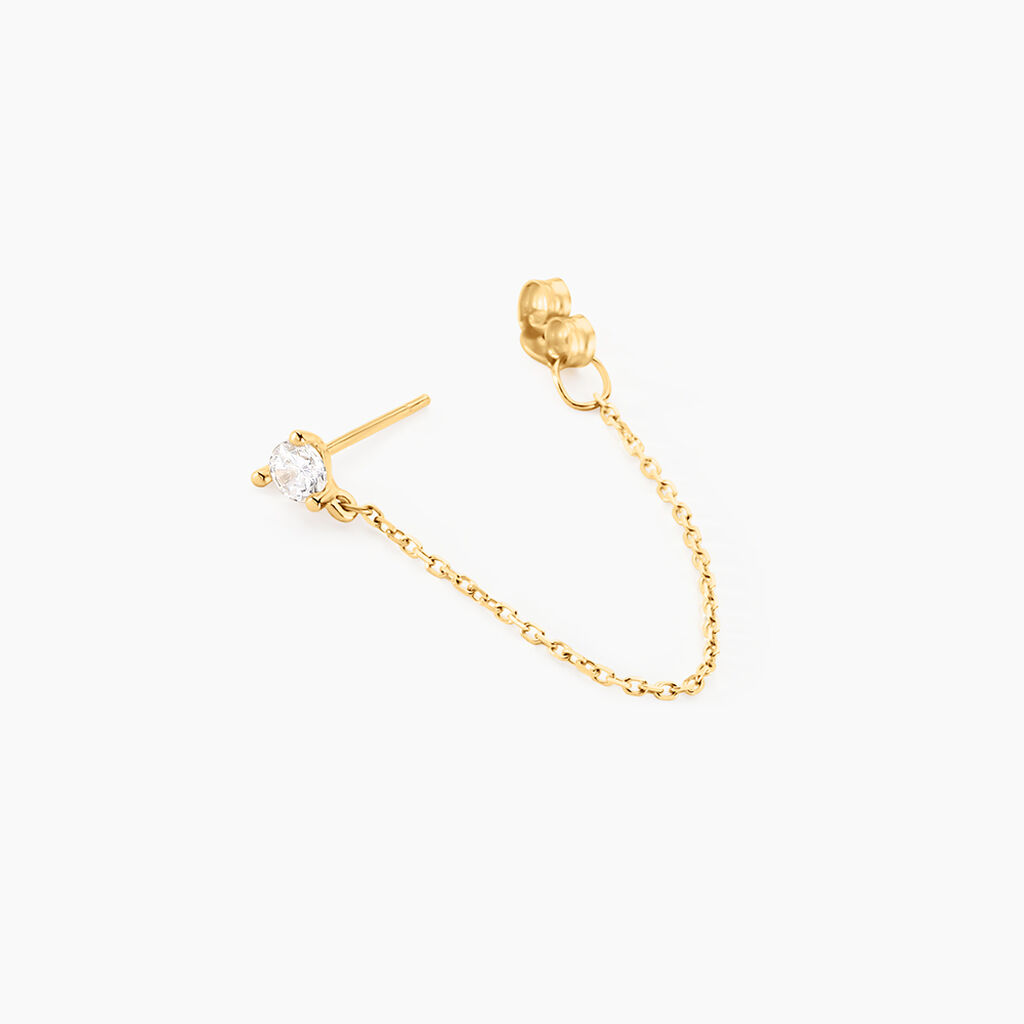 Boucles D'oreilles Pendantes Or Jaune Acierna Oxyde De Zirconium - Boucles d'oreilles pendantes Femme | Histoire d’Or